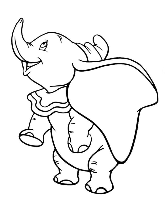 Kostenlos druckbarer Dumbo ausmalbilder