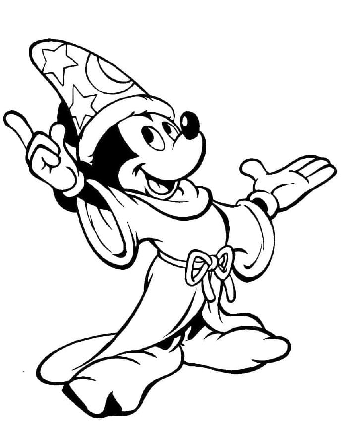 Kostenlos druckbarer Mickey Mouse ausmalbilder