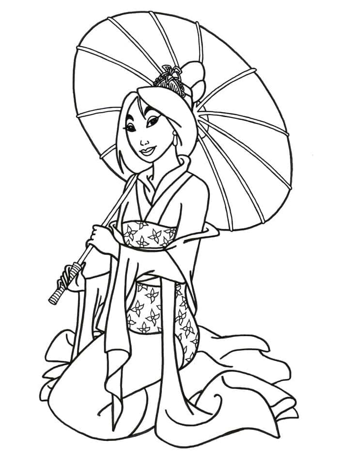 Mulan ausmalbilder