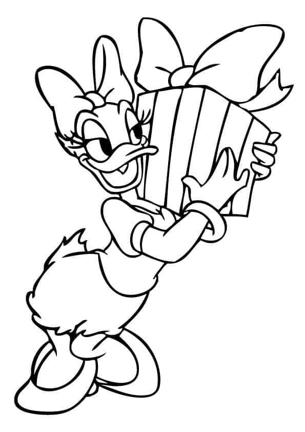 Kostenlose Daisy Duck Druckvorlage ausmalbilder