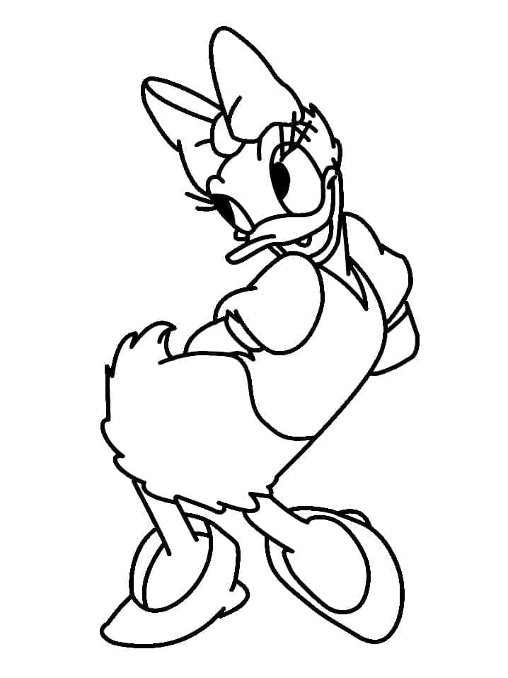 Kostenlose Daisy Duck ausmalbilder
