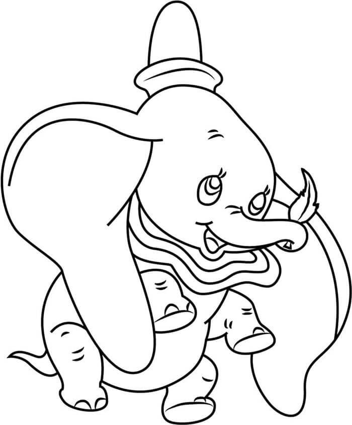Kostenlose Dumbo Druckvorlage ausmalbilder
