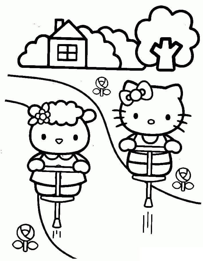 Kostenlose Hello Kitty Malvorlage ausmalbilder