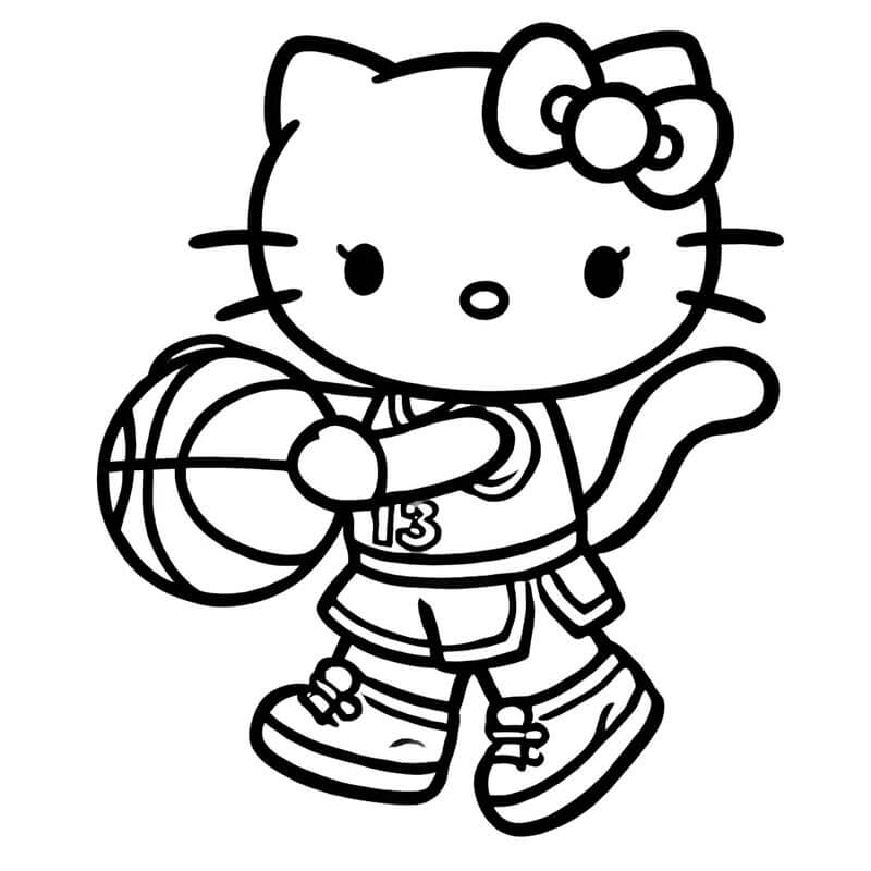 Kostenlose Hello Kitty für Kinder ausmalbilder
