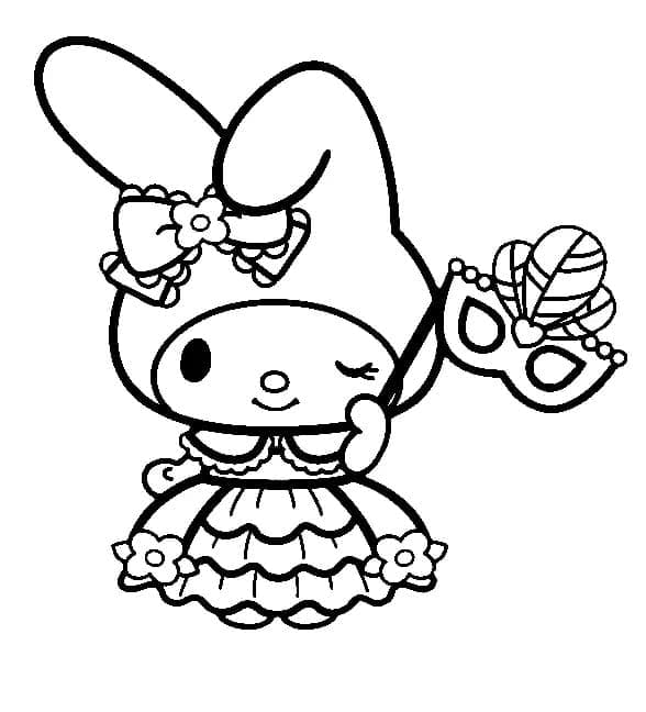 Kostenlose My Melody ausmalbilder