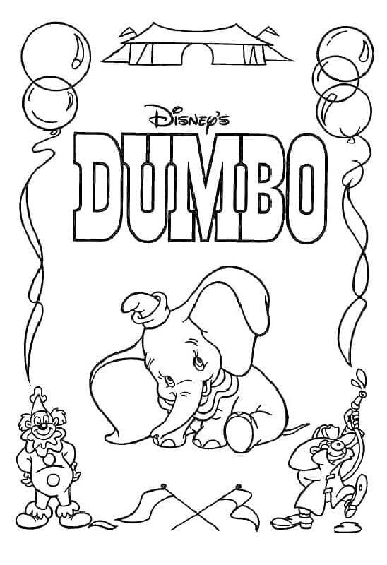 Kostenloser Dumbo zum Ausdrucken ausmalbilder