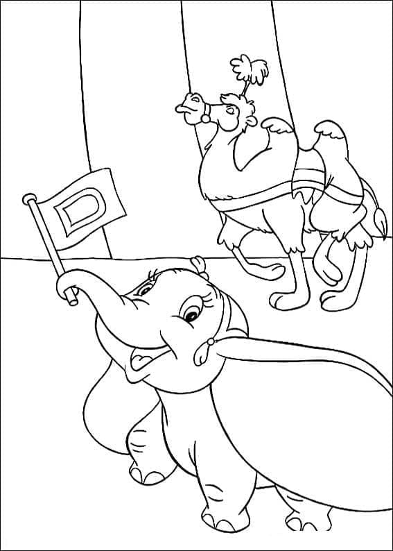 Kostenloser Dumbo ausmalbilder