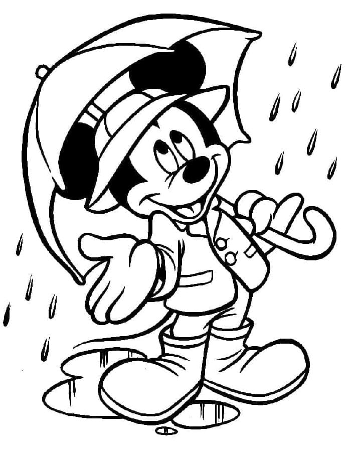 Kostenloser Mickey Mouse für Kinder ausmalbilder