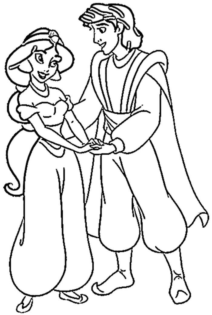 Kostenloses Aladdin für Kinder ausmalbilder