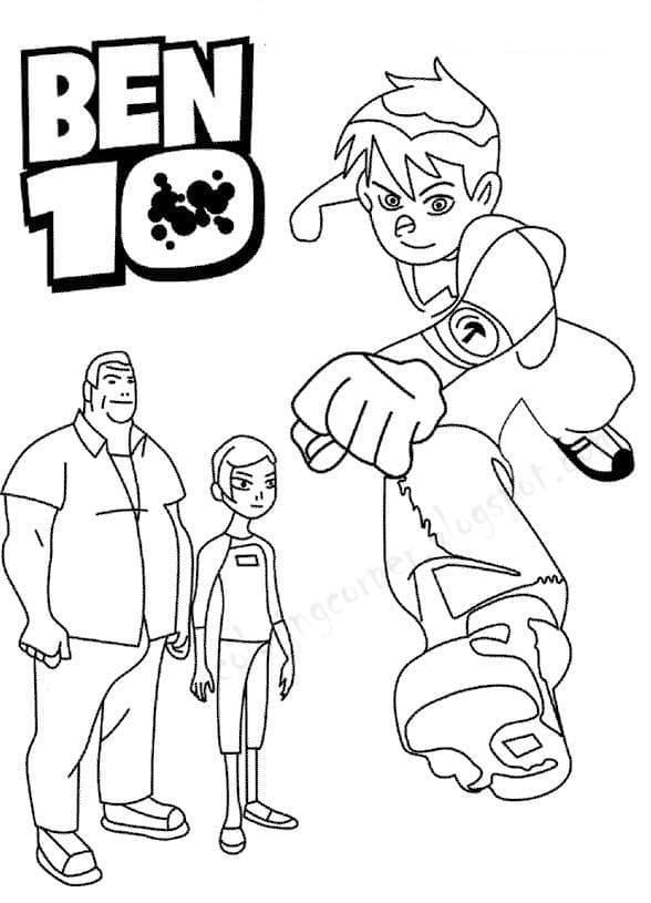 Kostenloses Ben 10 Bild ausmalbilder