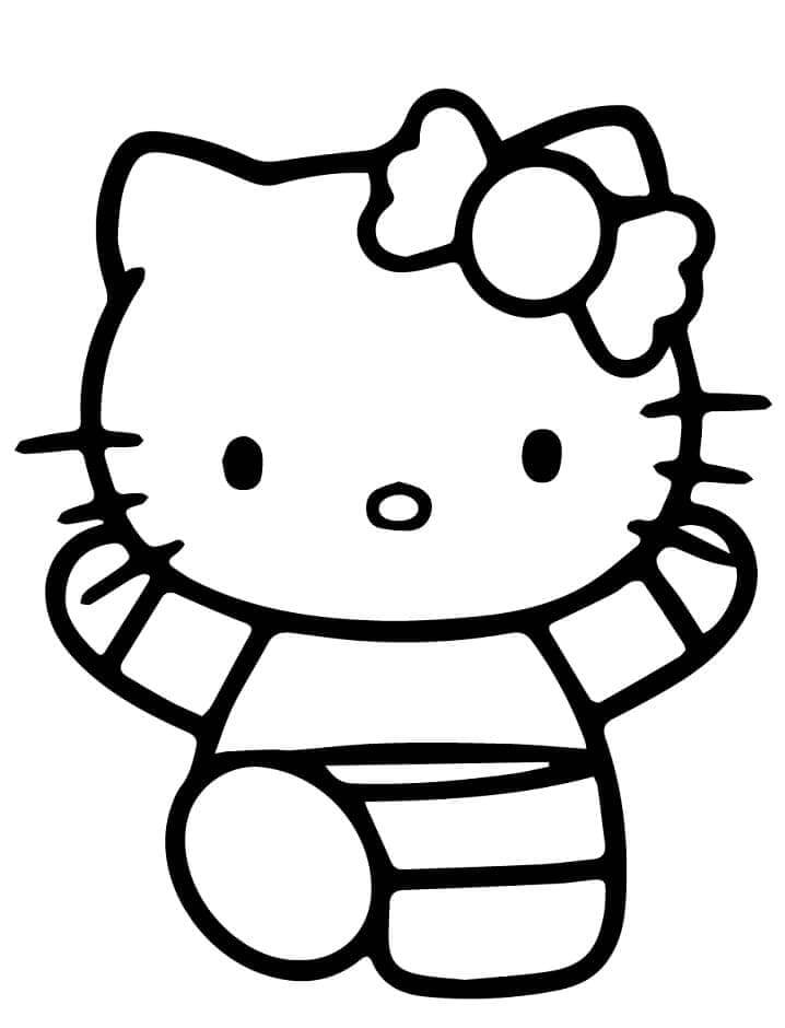 Kostenloses Hello Kitty Motiv ausmalbilder