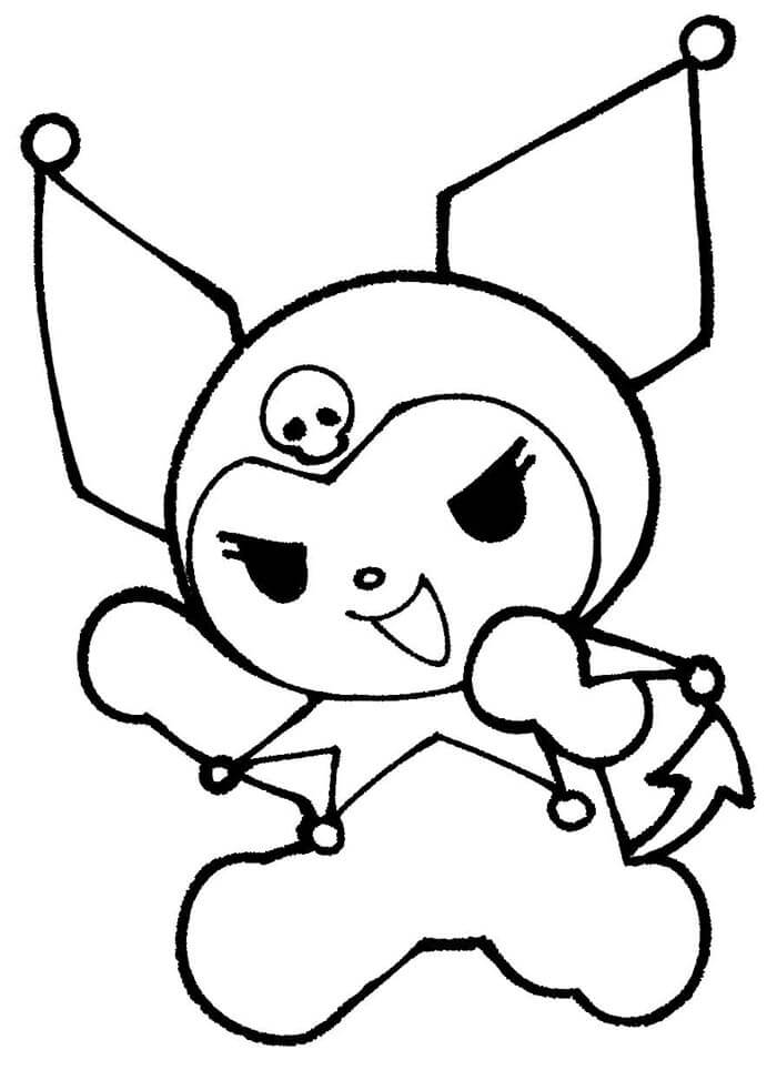 Kostenloses Kuromi Bild ausmalbilder