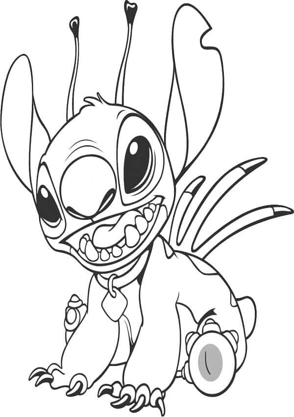 Kostenloses Lilo und Stitch für Kinder ausmalbilder