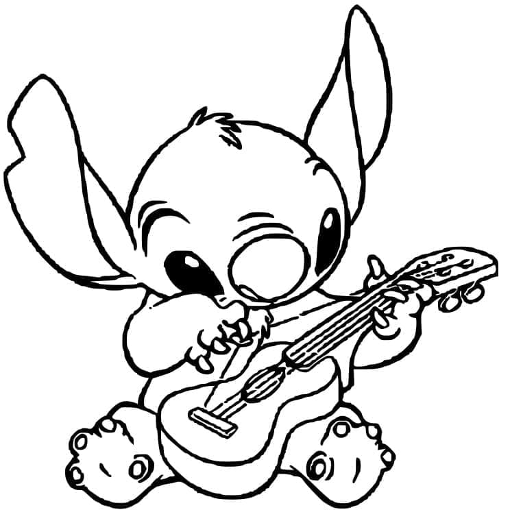 Kostenloses Lilo und Stitch ausmalbilder