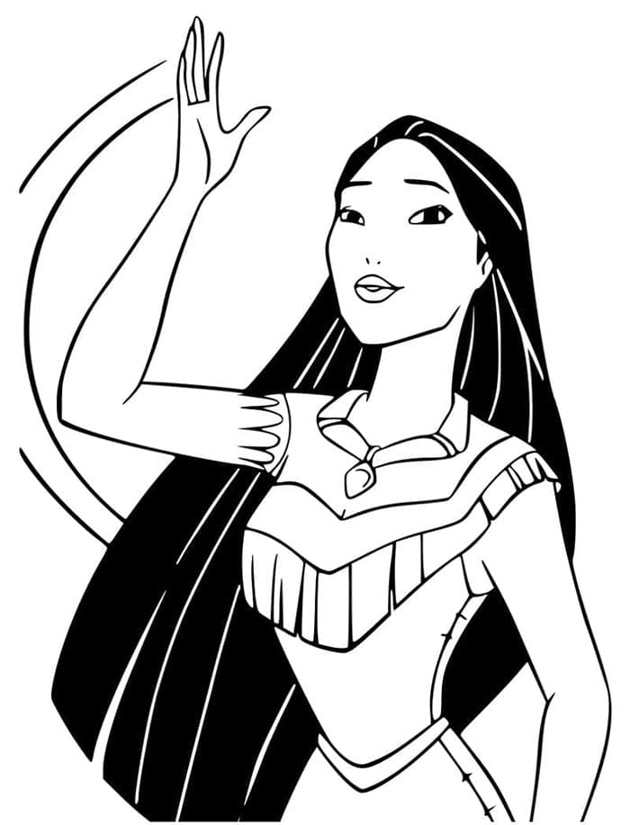 Kostenloses Pocahontas ausmalbilder