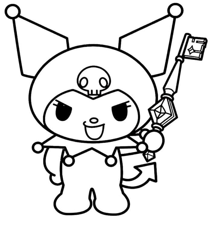 Kuromi im Sanrio-Stil ausmalbilder