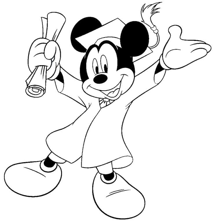 Leichter Mickey Mouse ausmalbilder