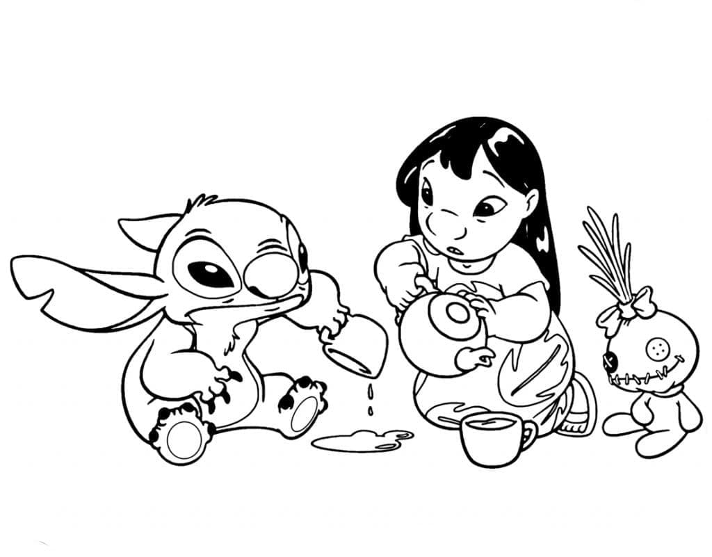 Lilo und Stitch (14) ausmalbilder