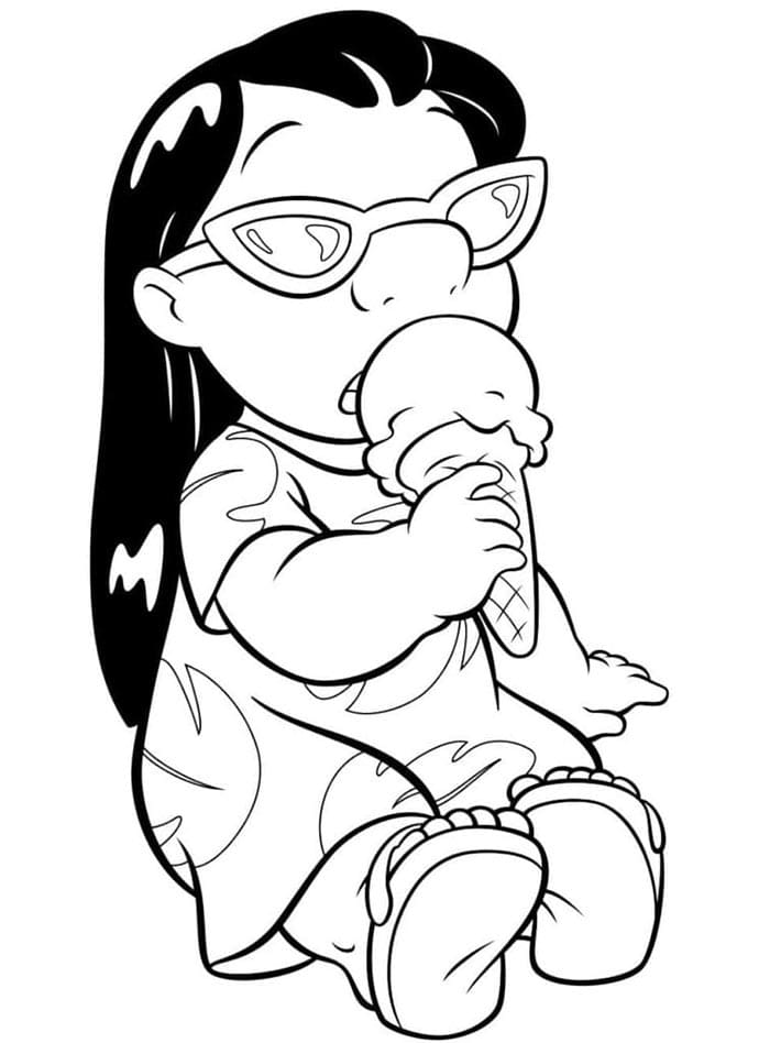 Lilo und Stitch druckbares Bild ausmalbilder