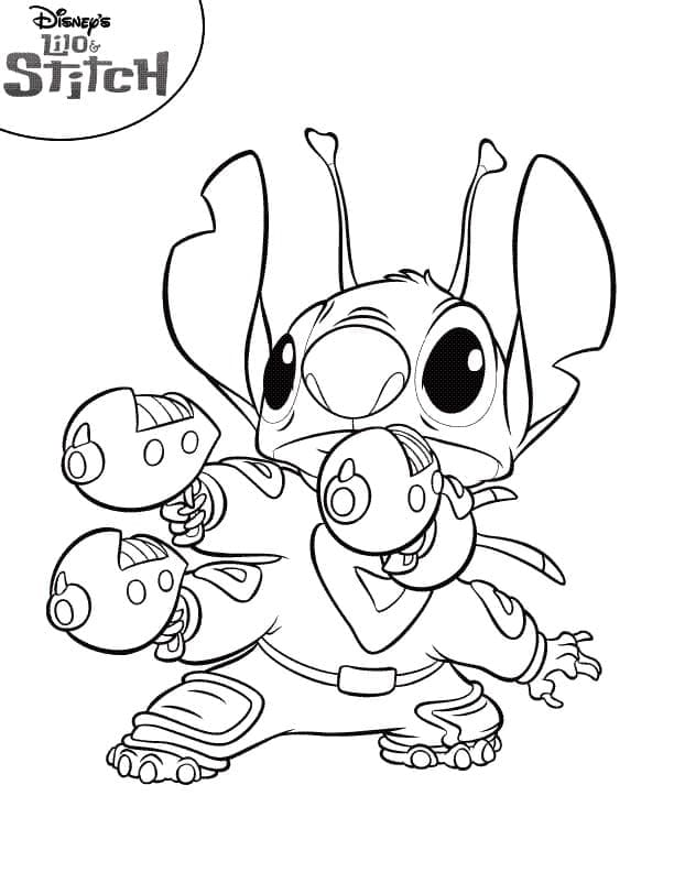 Lilo und Stitch zum Drucken ausmalbilder