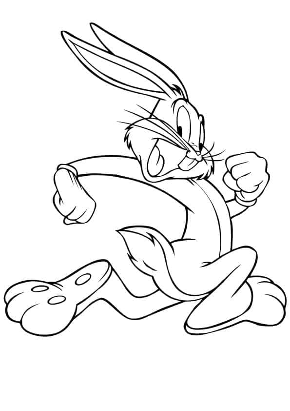 Looney Tunes Bugs Bunny Figur ausmalbilder