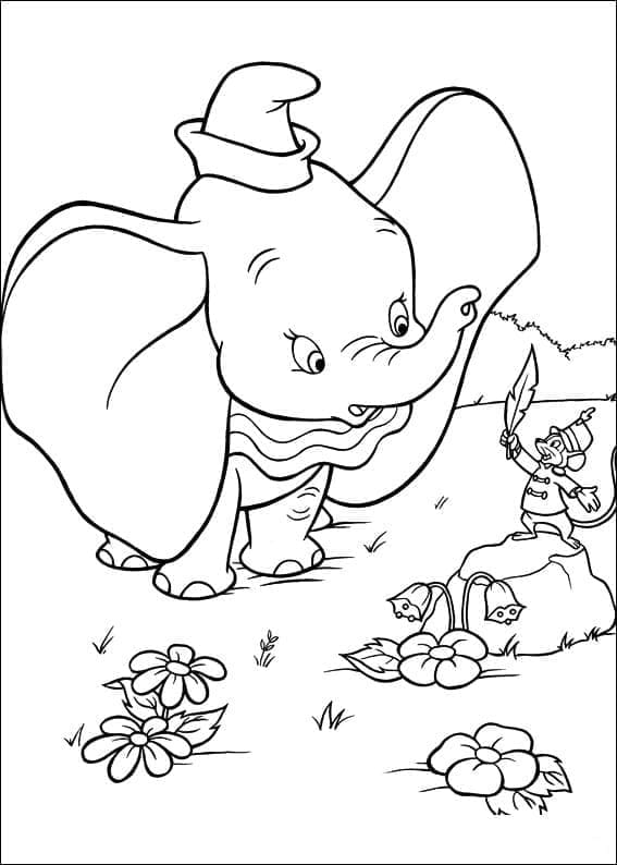 Lustiger Dumbo ausmalbilder