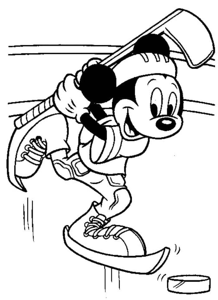 Mickey Mouse Disney-Stil ausmalbilder