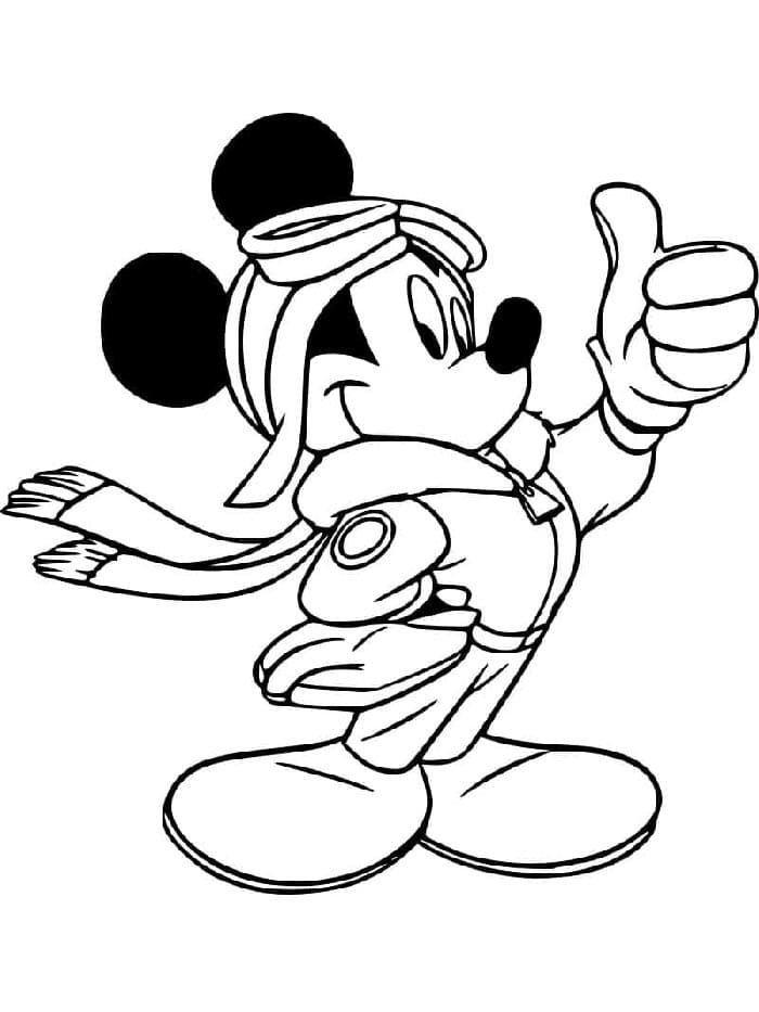 Mickey Mouse Druckvorlage für Kinder ausmalbilder