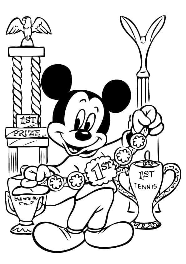 Mickey Mouse druckbares Bild ausmalbilder