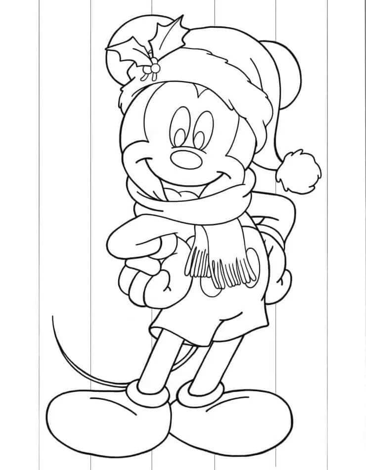 Mickey Mouse im Winter ausmalbilder