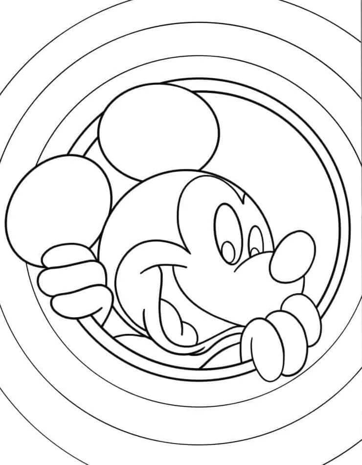Mickey Mouse lächelt ausmalbilder