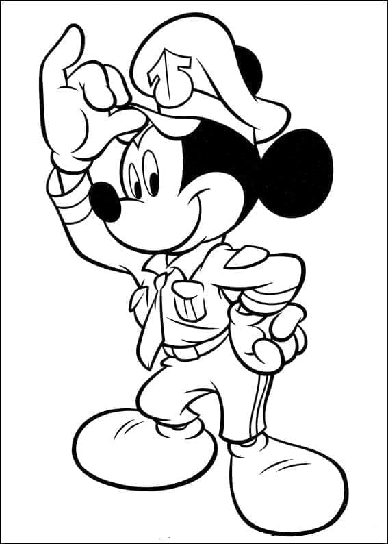 Mickey Mouse zum Drucken ausmalbilder