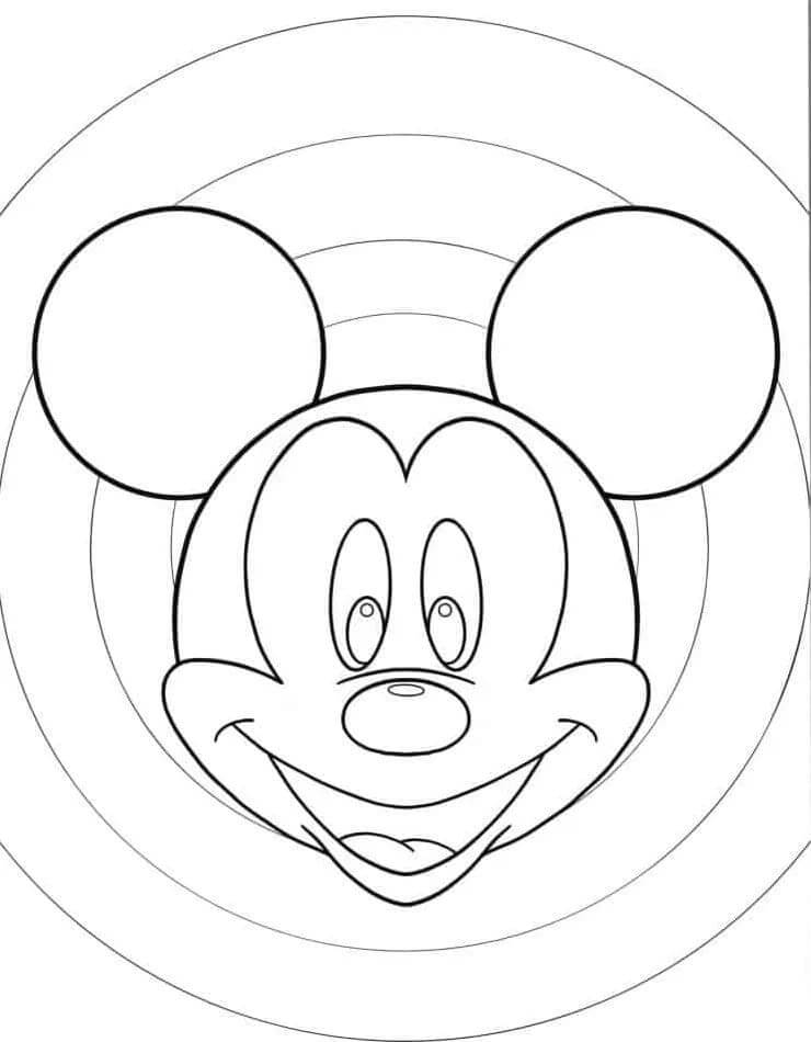 Micky Maus' Gesicht ausmalbilder