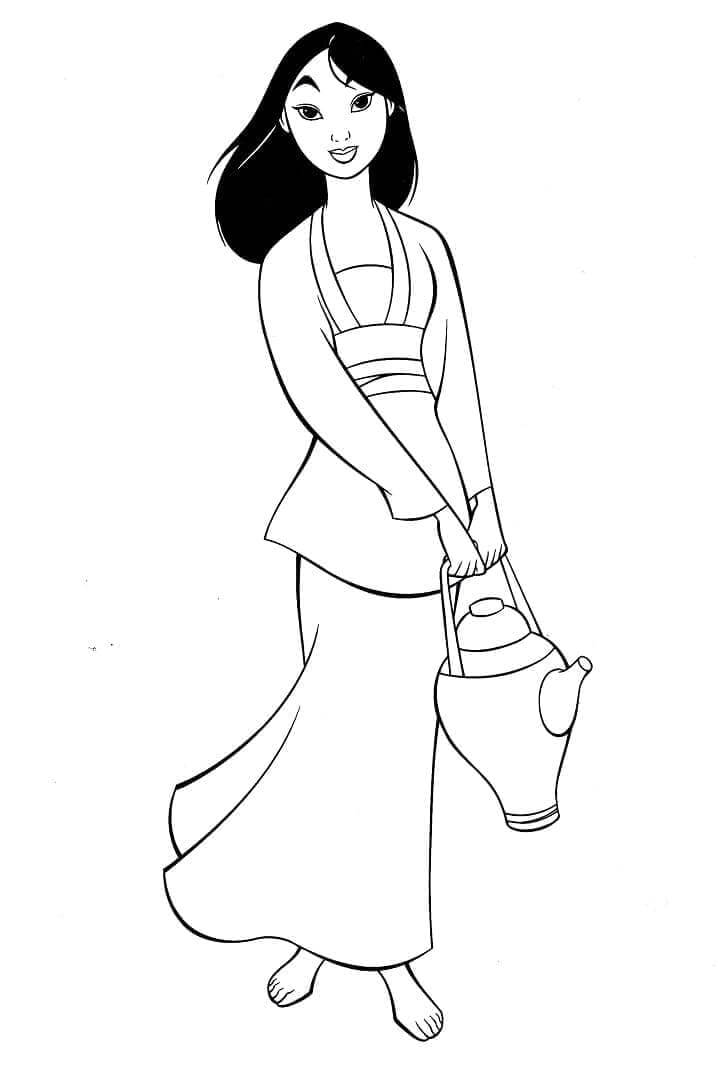 Mulan für 1-jährige Kinder ausmalbilder