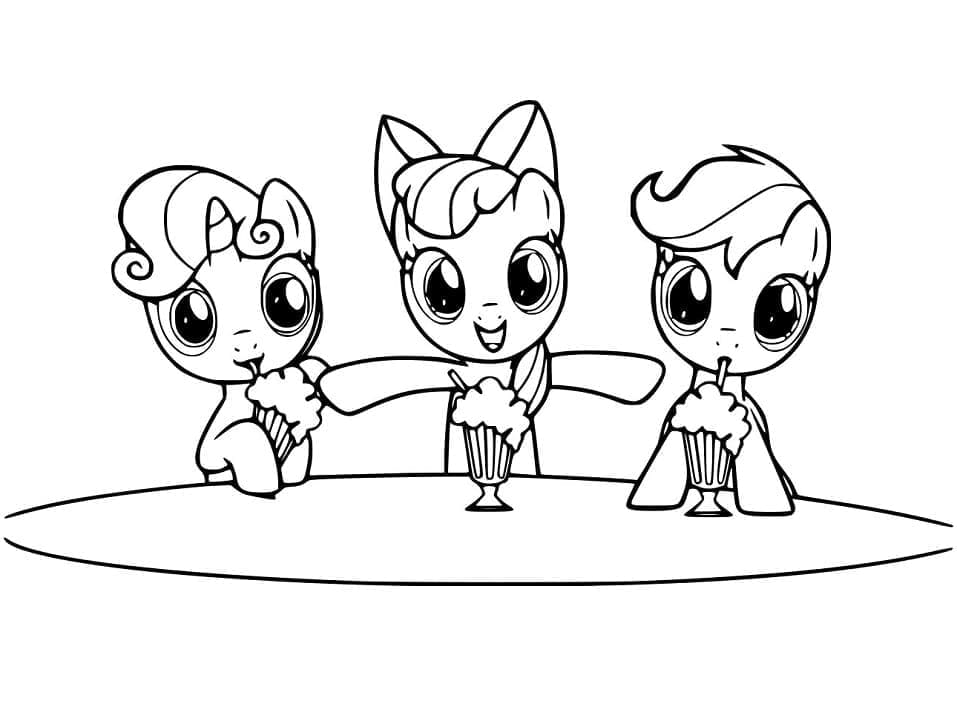 My Little Pony gratis Druckvorlage ausmalbilder