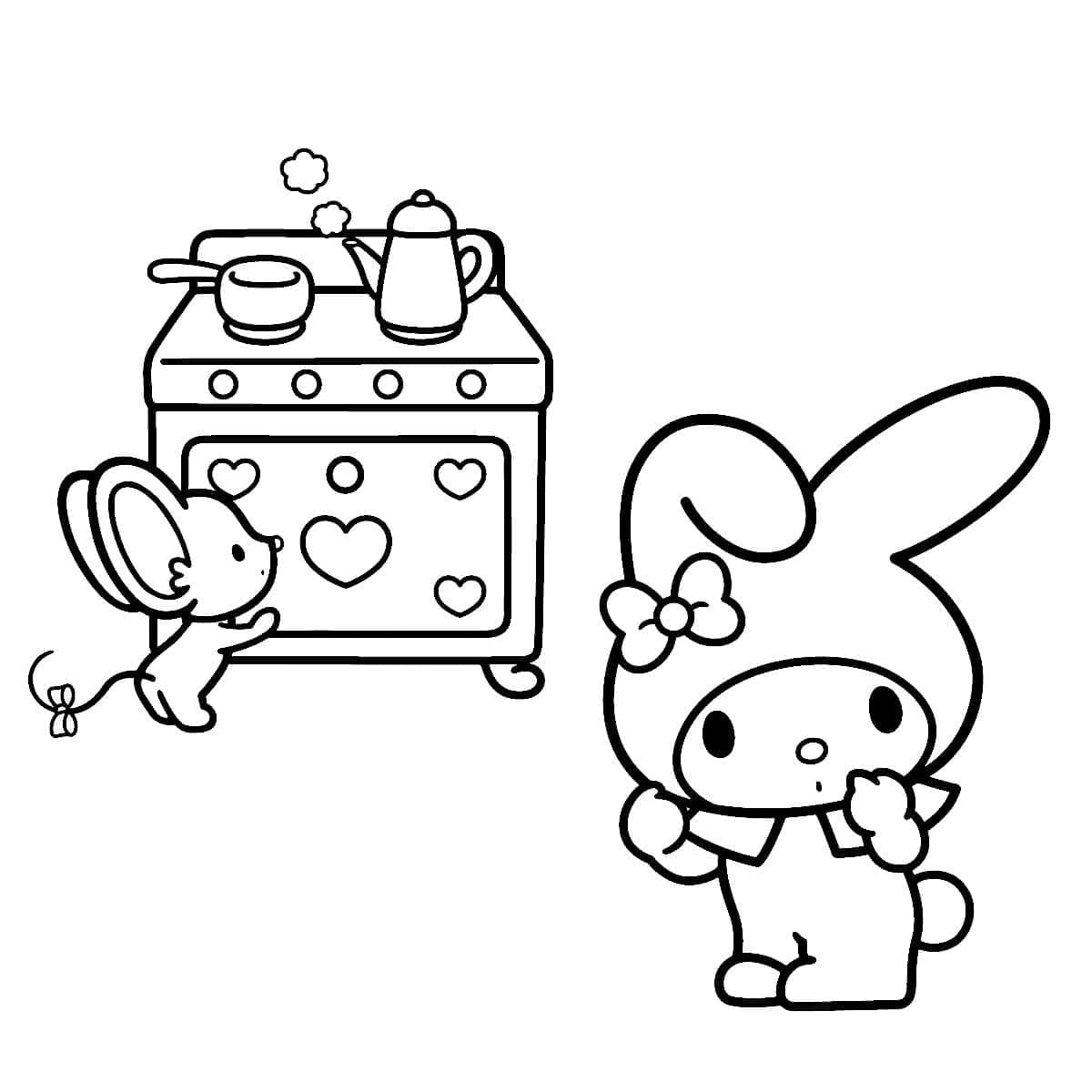 My Melody (4) ausmalbilder