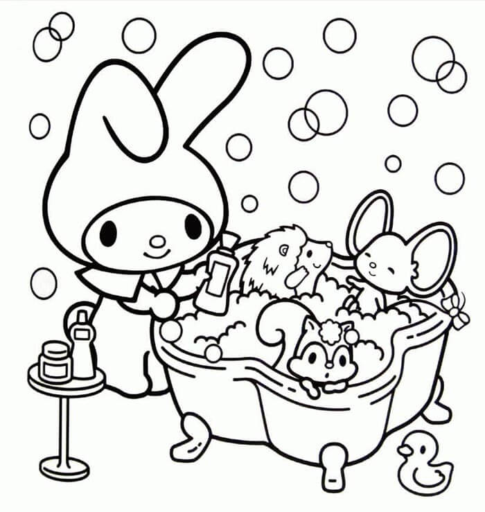 My Melody für 6-jährige Kinder ausmalbilder