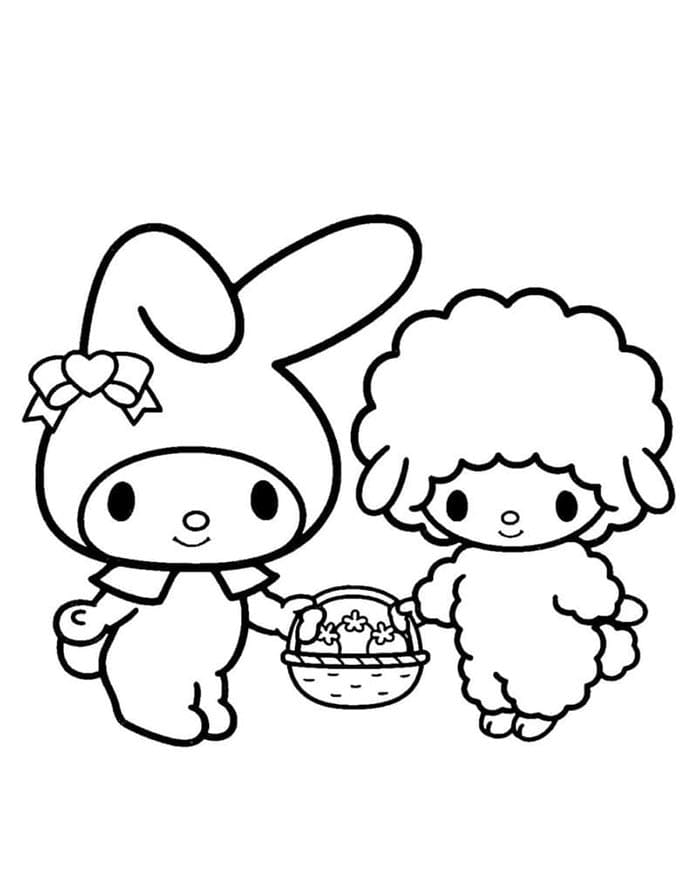 My Melody für Kinder ausmalbilder