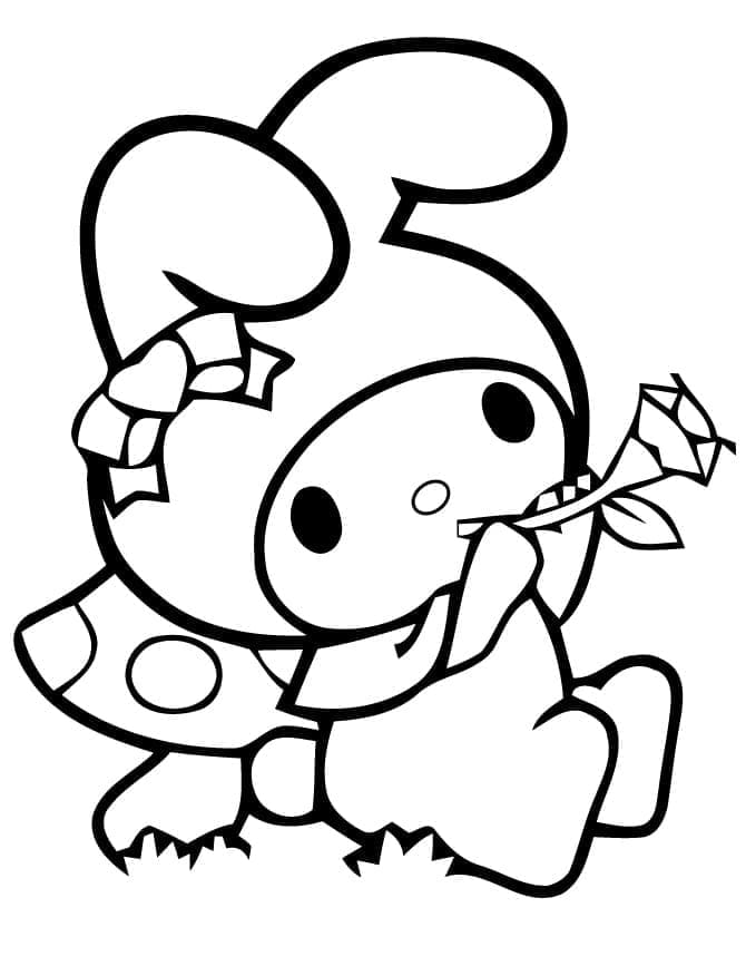My Melody zum Ausdrucken ausmalbilder
