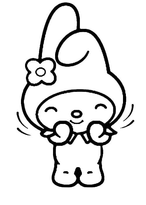 My Melody zum Drucken ausmalbilder