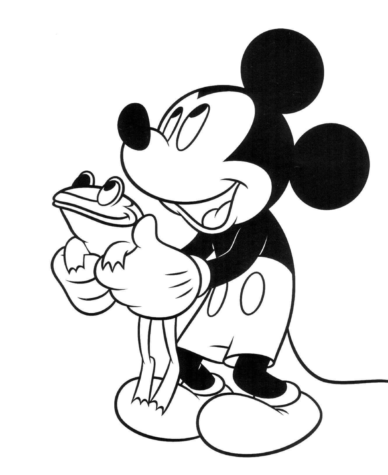 Niedlicher Mickey Mouse ausmalbilder