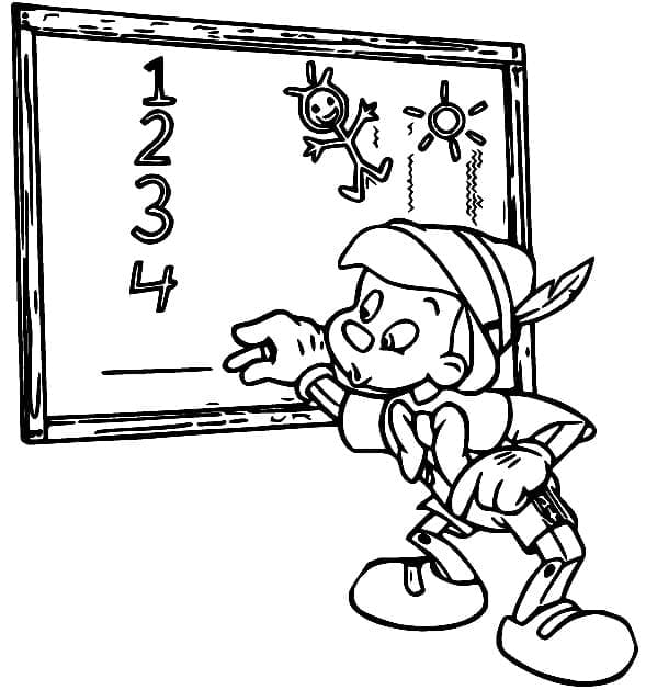 Pinocchio aus der Disney-Welt ausmalbilder