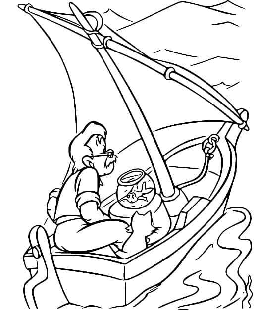 Pinocchio kostenlos für Kinder ausmalbilder