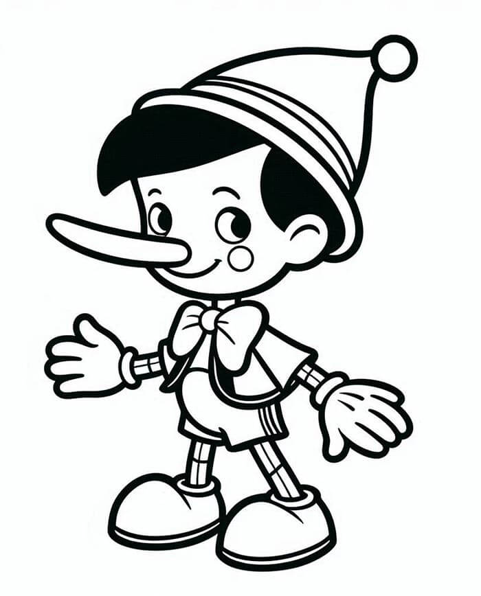 Pinocchio kostenloses Bild ausmalbilder