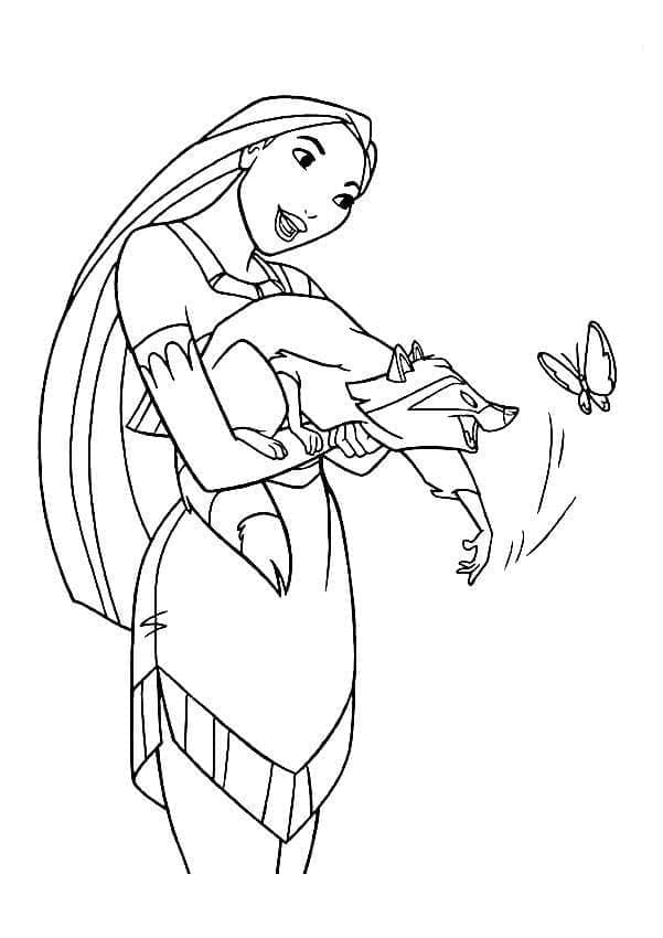 Pocahontas Malvorlage ausmalbilder