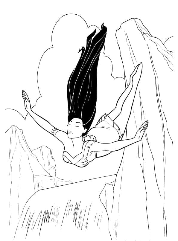 Pocahontas druckbares Bild ausmalbilder