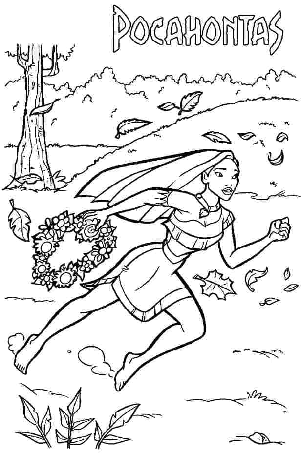 Pocahontas gratis ausmalbilder