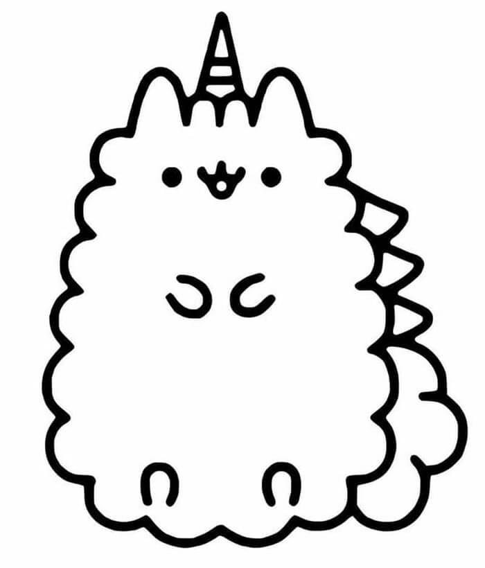 Pusheen Für 4-Jährige Kinder ausmalbilder