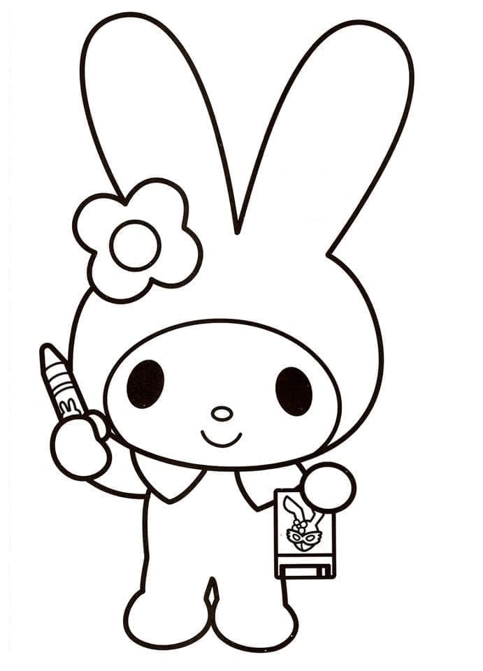 Sanrio My Melody Motiv ausmalbilder
