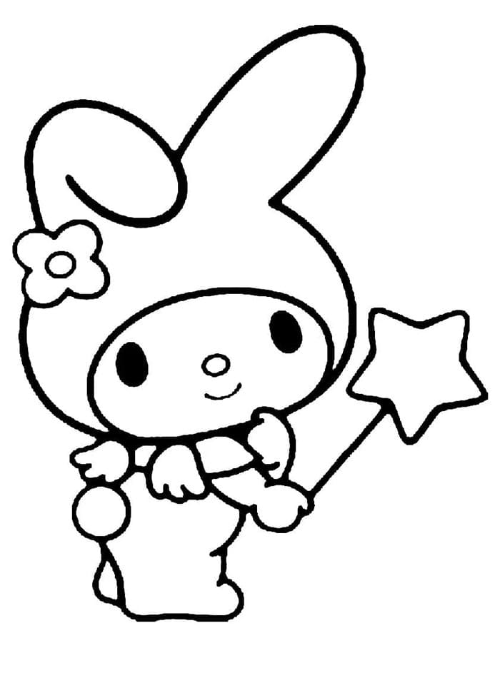 Schlichte My Melody ausmalbilder